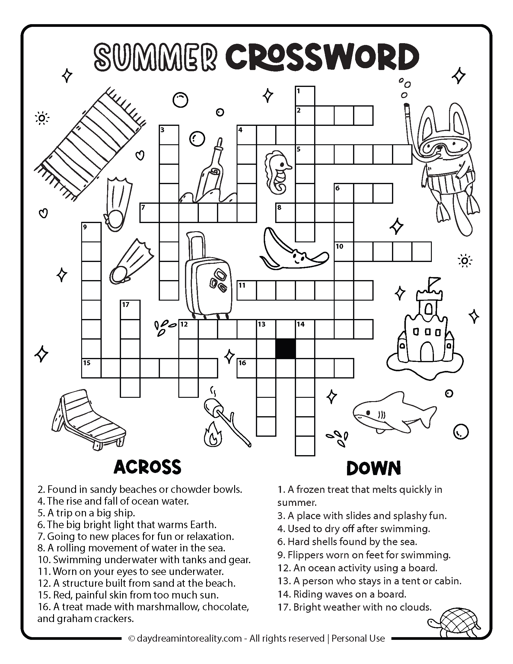10+ Summer Crossword Puzzles – Free Printable Pdfs From Easy To pertaining to Free Printable Crossword Puzzles For Students