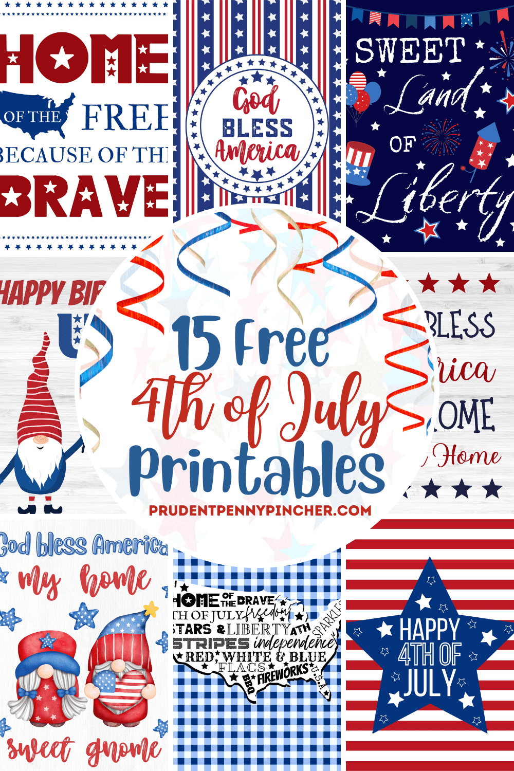 15 Free 4Th Of July Printables - Prudent Penny Pincher inside Free 4th of July Printables