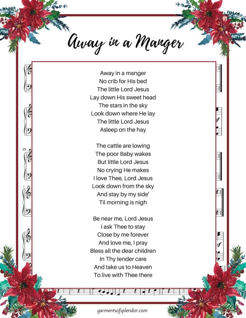 17 Beautiful Christmas Hymns To Uplift Your Soul (With Free in Words to the First Noel Printable