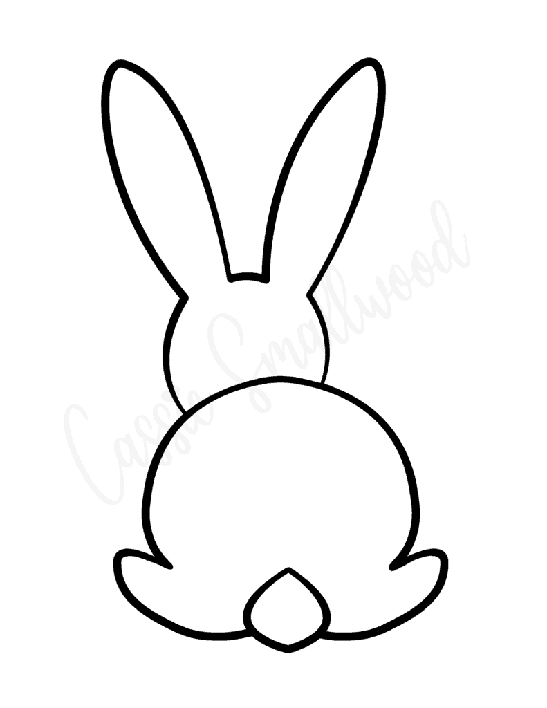 20 Cute Bunny Templates - Cassie Smallwood inside Easter Bunny Template Free Printable