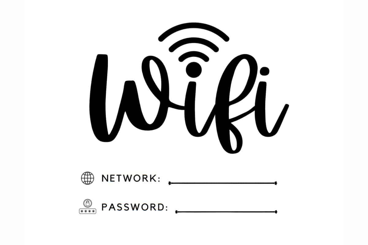 20 Free Printable Wifi Password Sign Templates For Guests ⋆ Love with Free Printable Wifi Password Signs