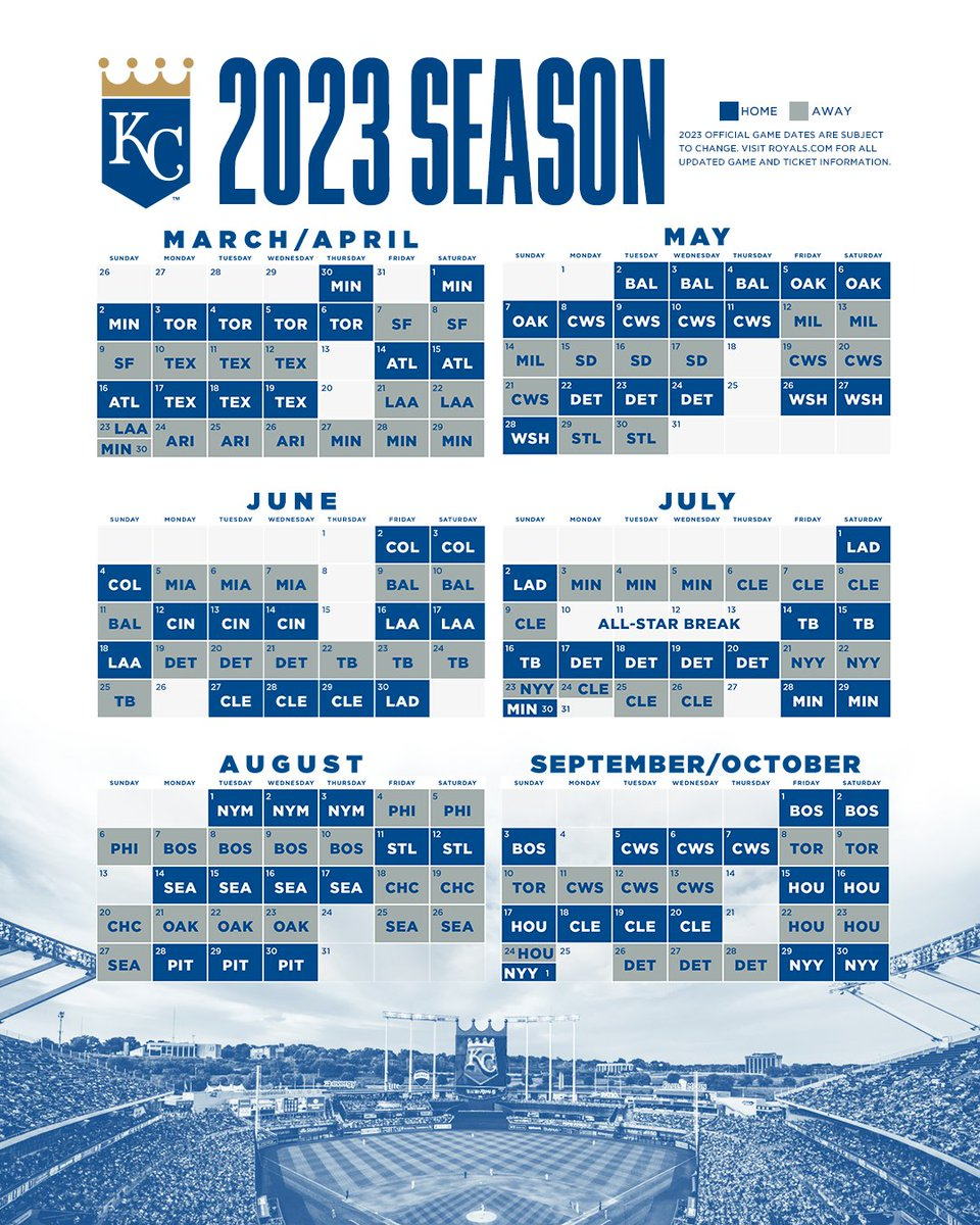 2023 First Look. #Togetherroyal regarding Printable Kansas City Royals Schedule