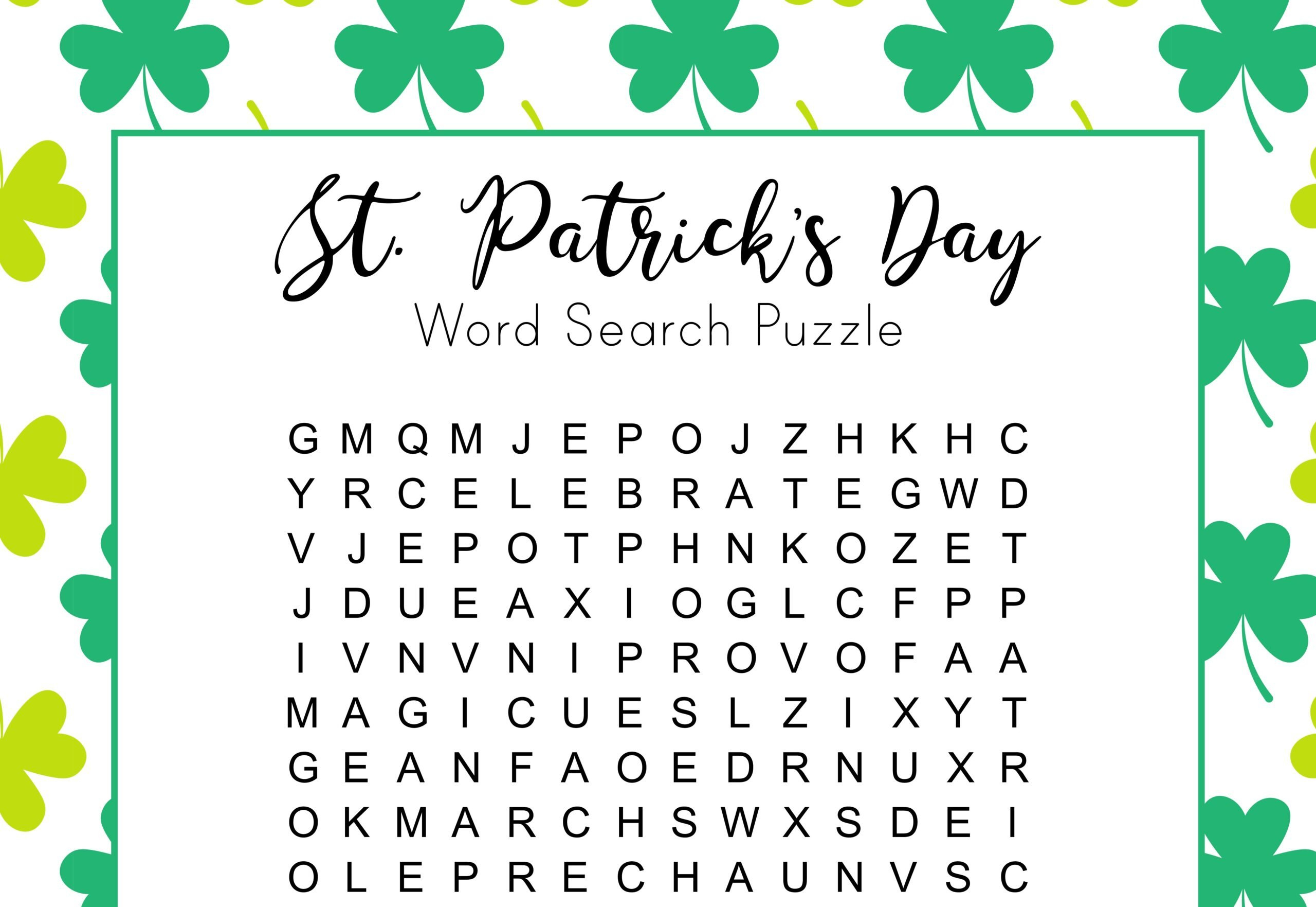 30 Free St. Patrick'S Day Printables For Kids - Saving Talents within Free Printable St Patrick's Day Worksheets