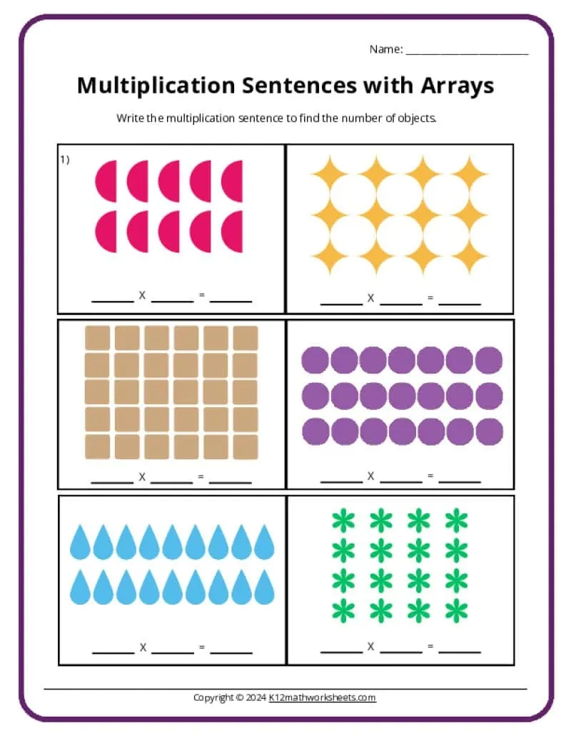 3Rd Grade Multiplication Worksheets - K12 Math Worksheets pertaining to Printable Multiplication Worksheets Grade 3