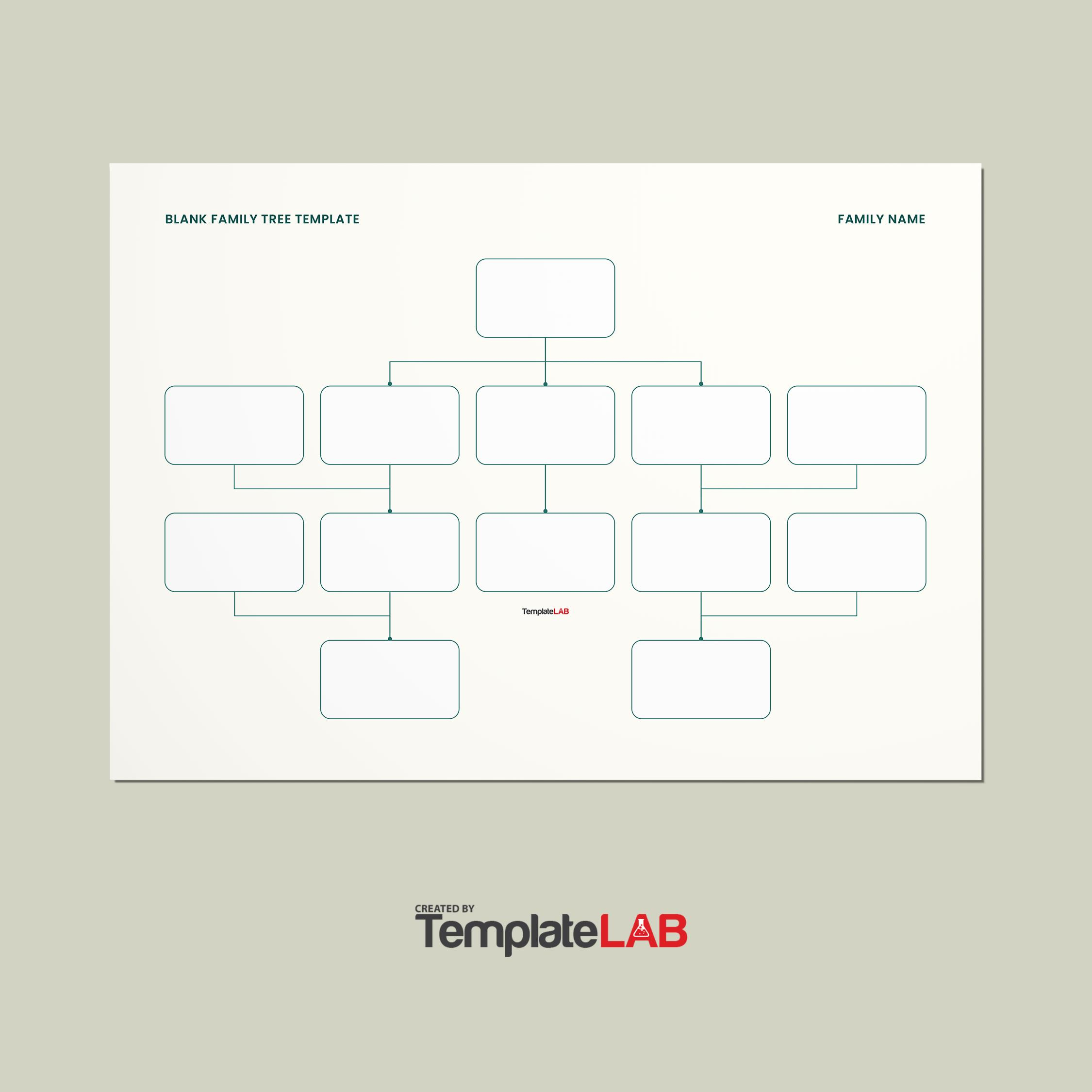 41 Free Family Tree Templates (Word, Excel, Pdf, Powerpoint) intended for Printable Family Tree Charts Free