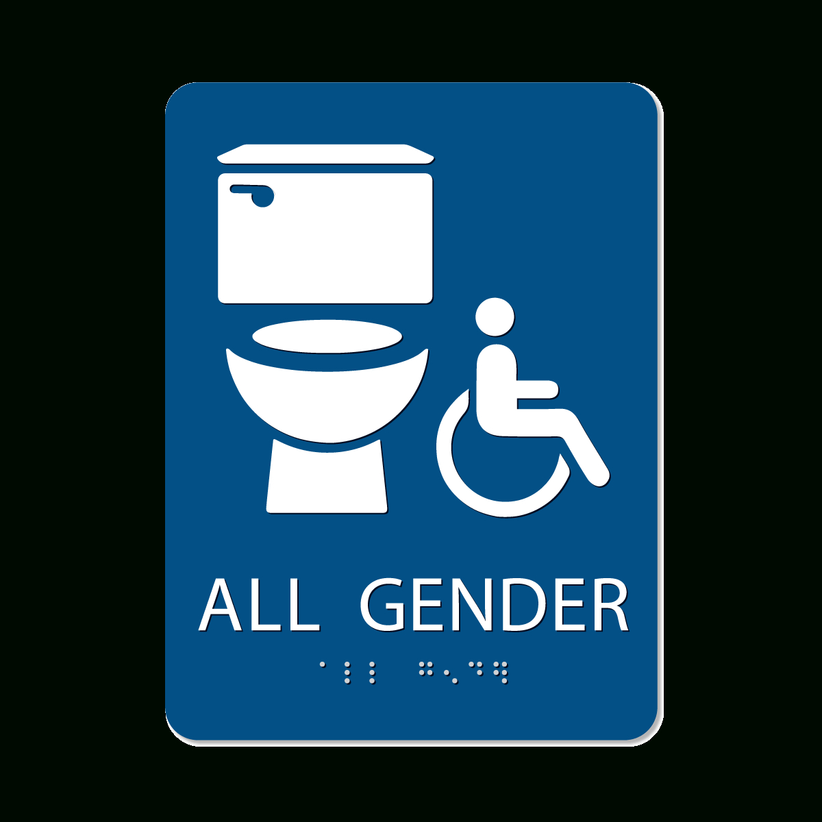 All Gender Bathroom Sign, Handicap Accessible with regard to All Gender Restroom Sign Printable