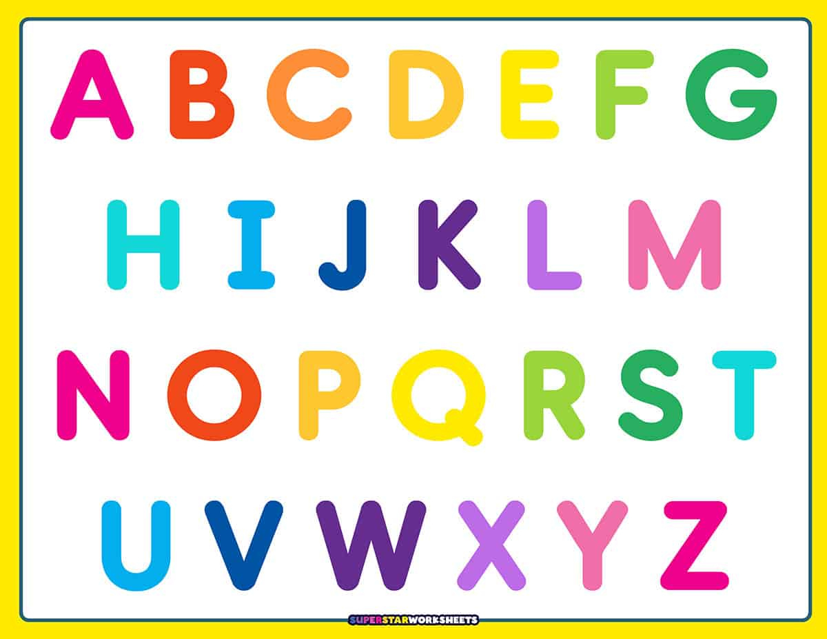 Alphabet Worksheets - Superstar Worksheets throughout Free Alphabet Printables a to Z