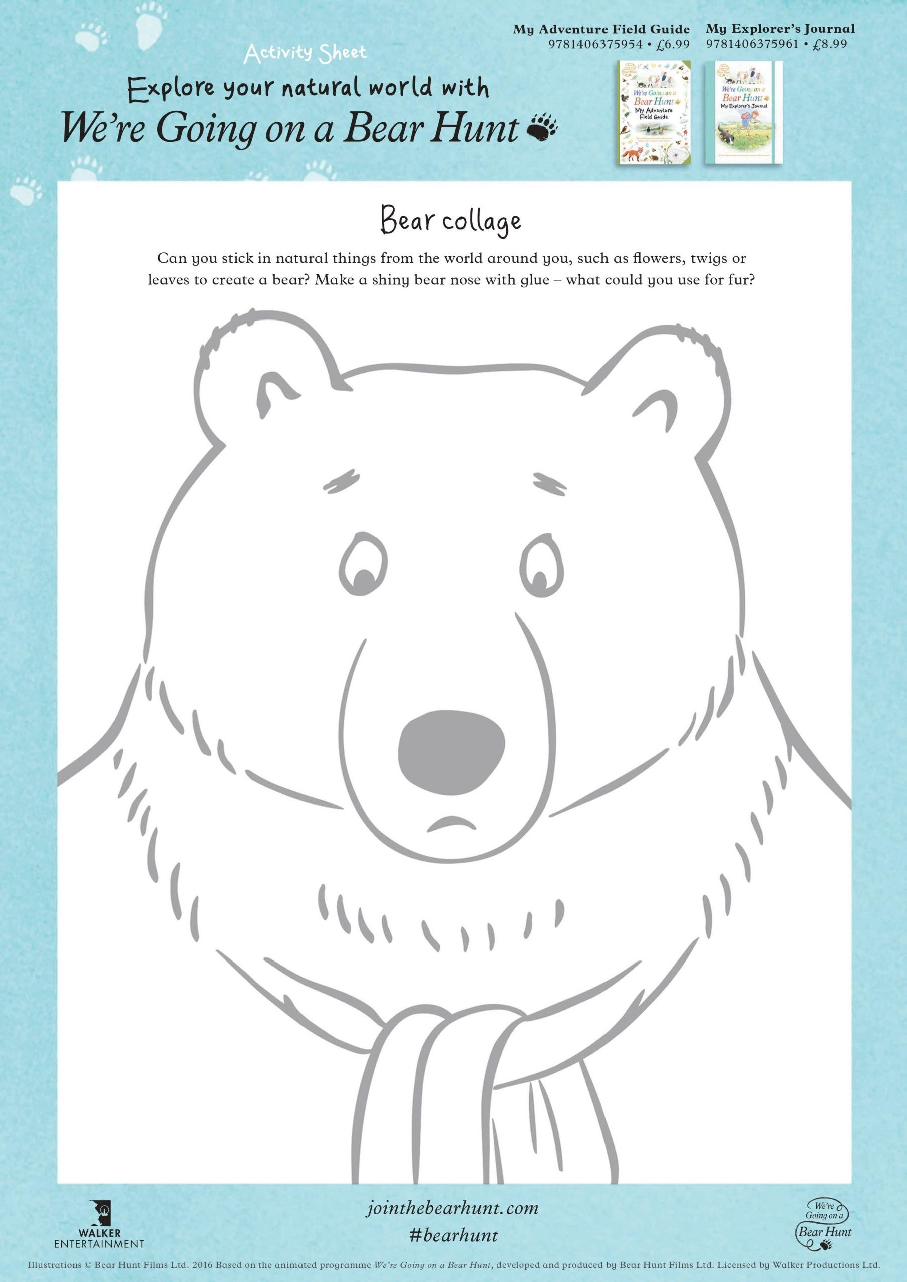 Bear Hunt Activity Sheet - Medina Book Shop pertaining to Going On A Bear Hunt Printables