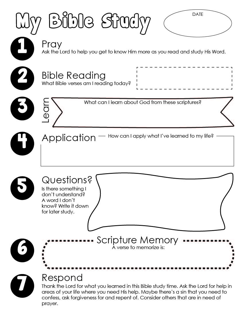 Bible Study Guide For Kids Free Printable - Wildly Anchored in Free Printable Bible Lessons For Youth