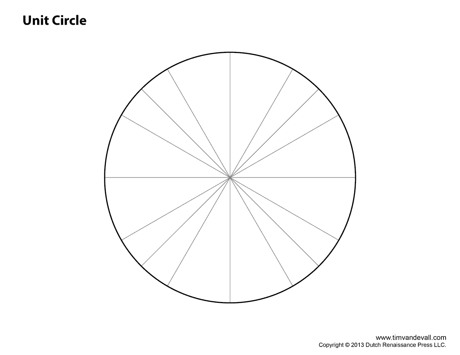 Blank-Unit-Circle - Tim'S Printables throughout Blank Unit Circle Printable