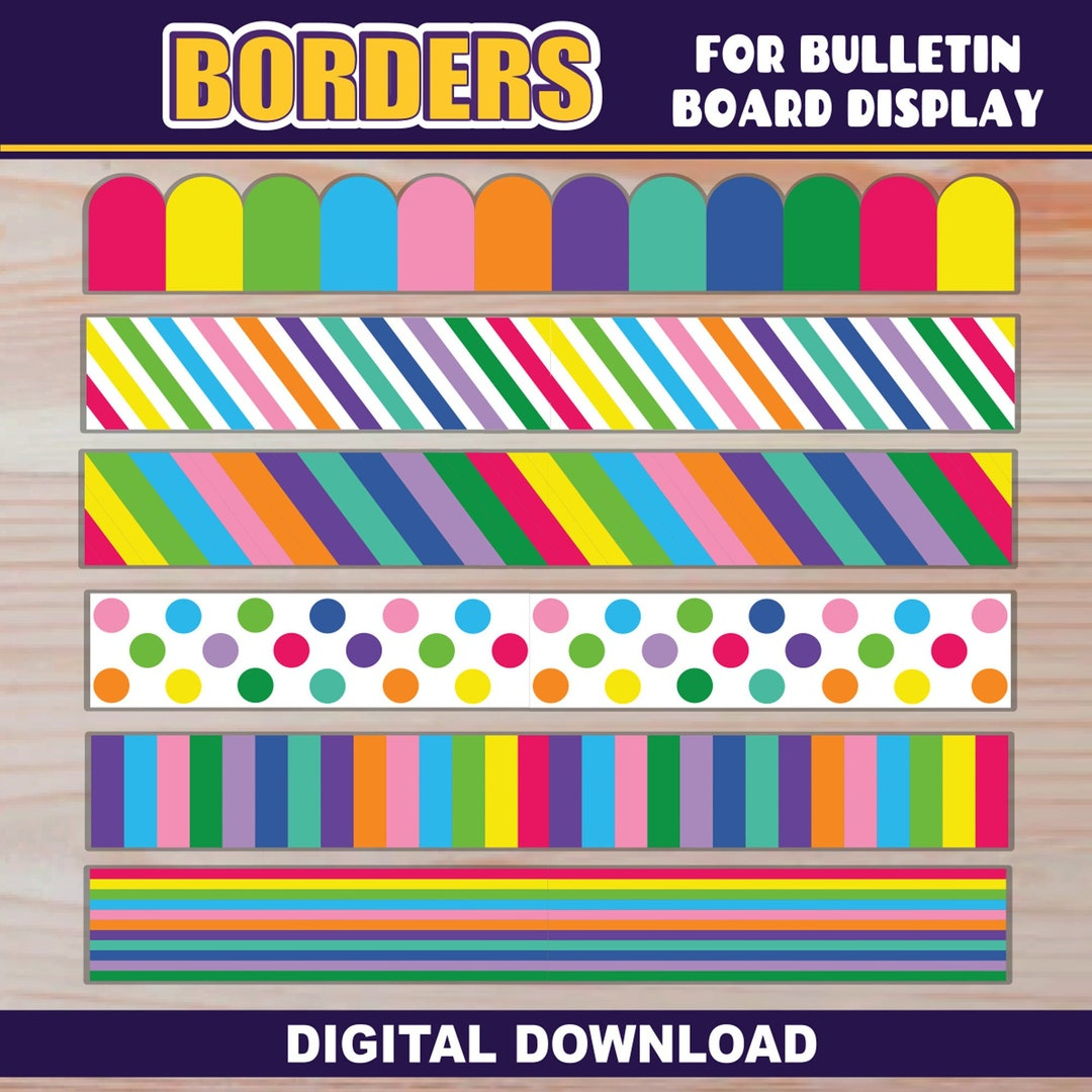 Borders For Bulletin Board | Printable | Classroom Decor | 6 within Free Printable Borders For Bulletin Boards