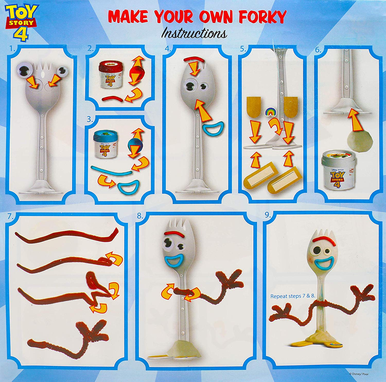 Build Forky Toy Forky Creativity Set Build Your Own Forky Disney throughout Make Your Own Forky Printable