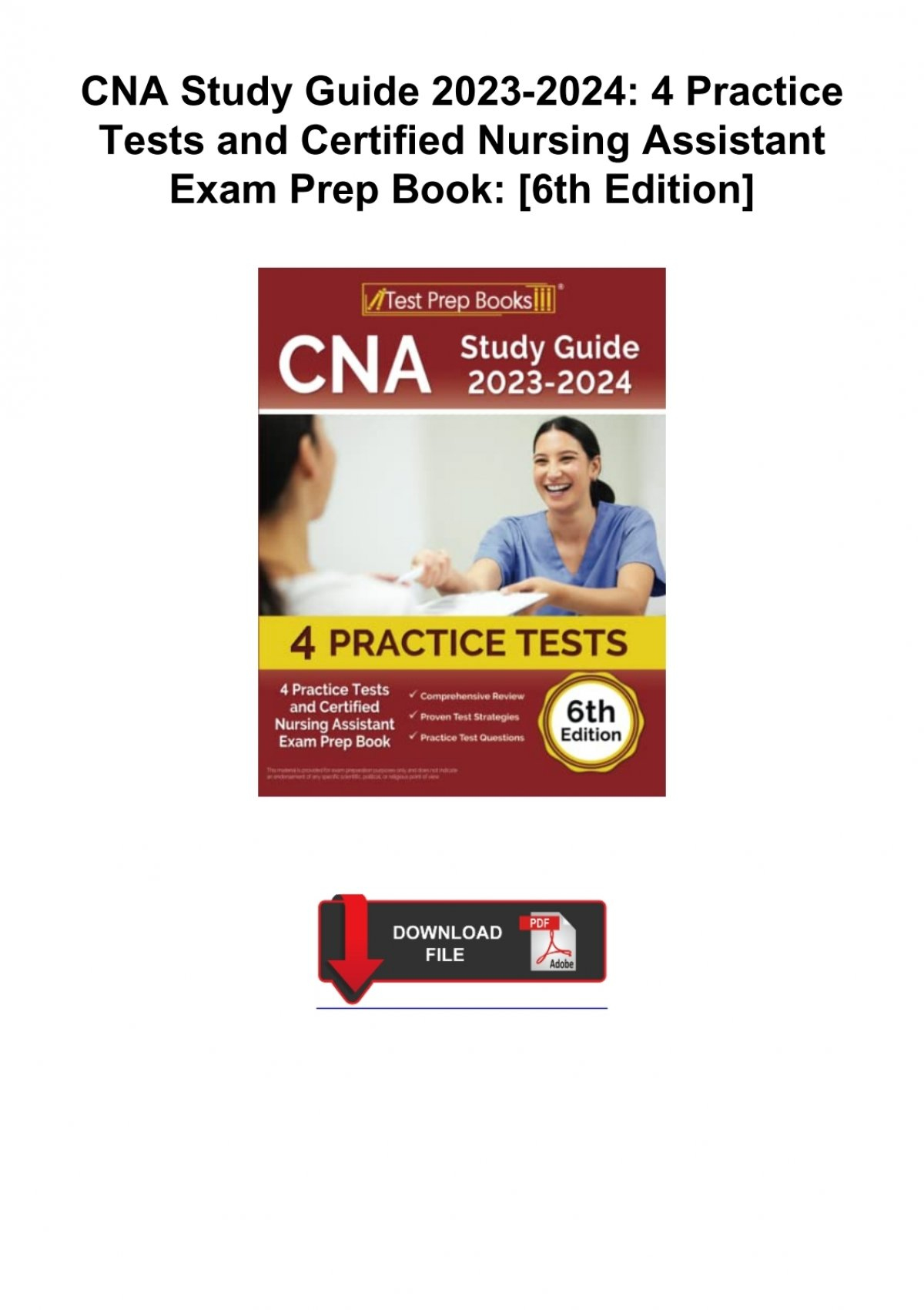 Cna Study Guide 2023-2024 with regard to Free Printable Cna Study Guide