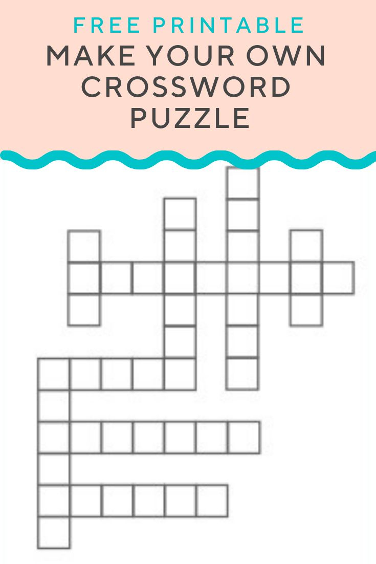 Crossword Puzzle Generator throughout Make Your Own Crossword Printable