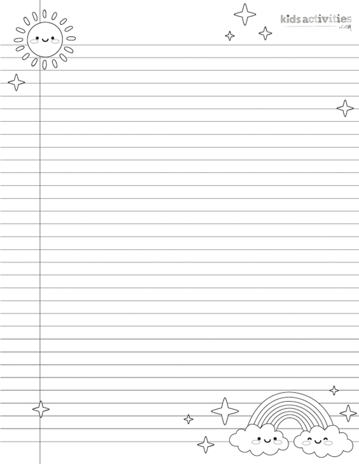 Cute Printable Notebook Paper For Kids And Adults | Kids inside Cute Printable Notebook Paper