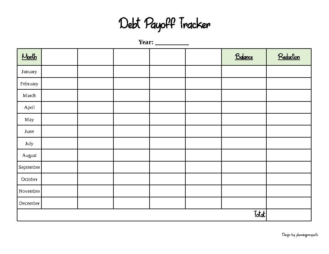 Debt Payoff Tracker Zum Ausdrucken - Etsy.de regarding Pay Off Debt Tracker Printable