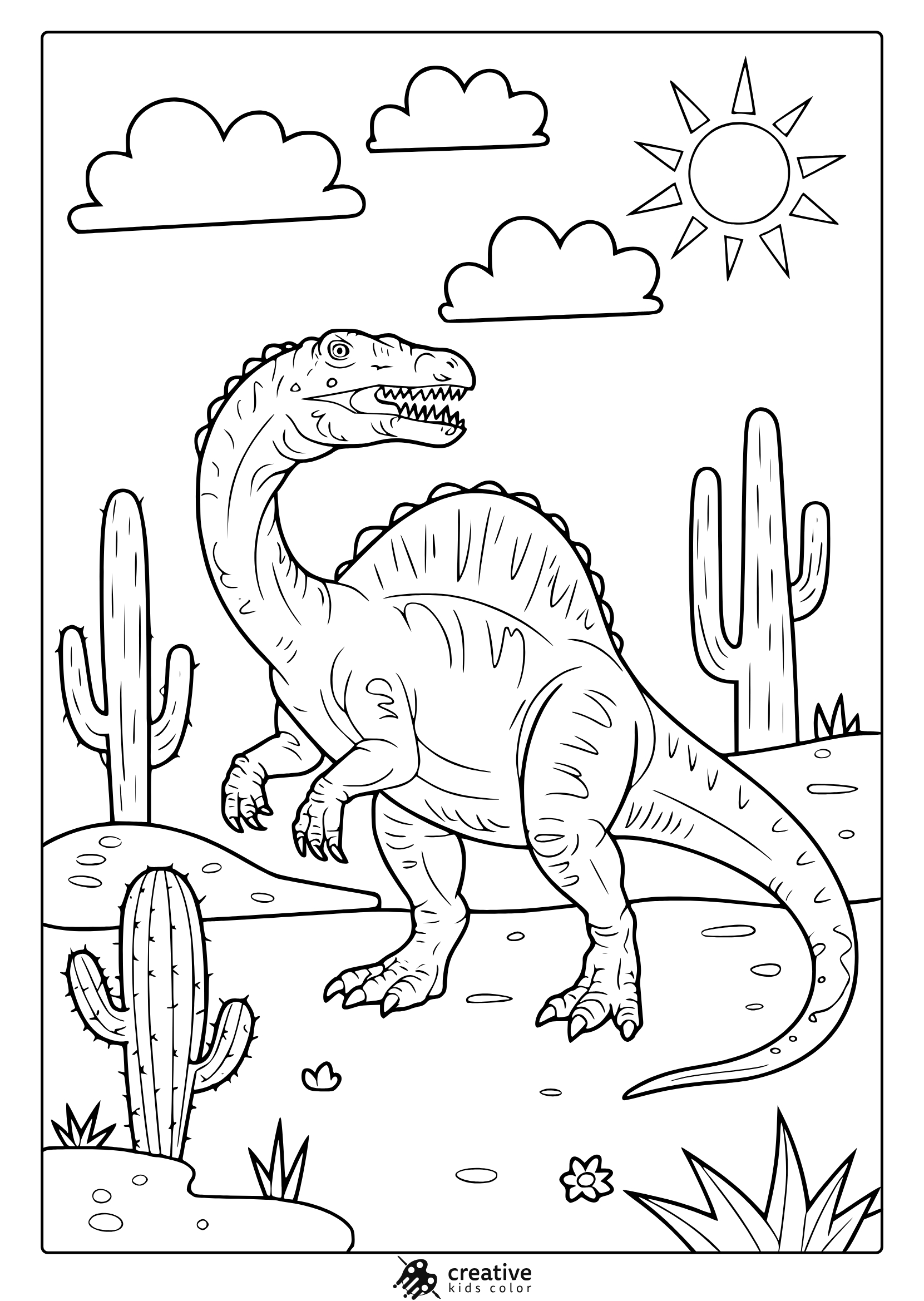 Dinosaur Coloring Pages (20+ Free Printable Pdf) within Printable Picture of a Dinosaur
