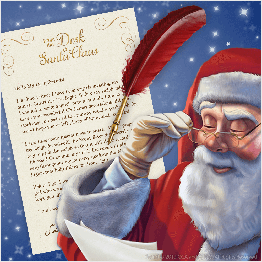 Download A Free, Printable Letter From Santa | The Elf On The Shelf for Free Printable Santa Letters From North Pole