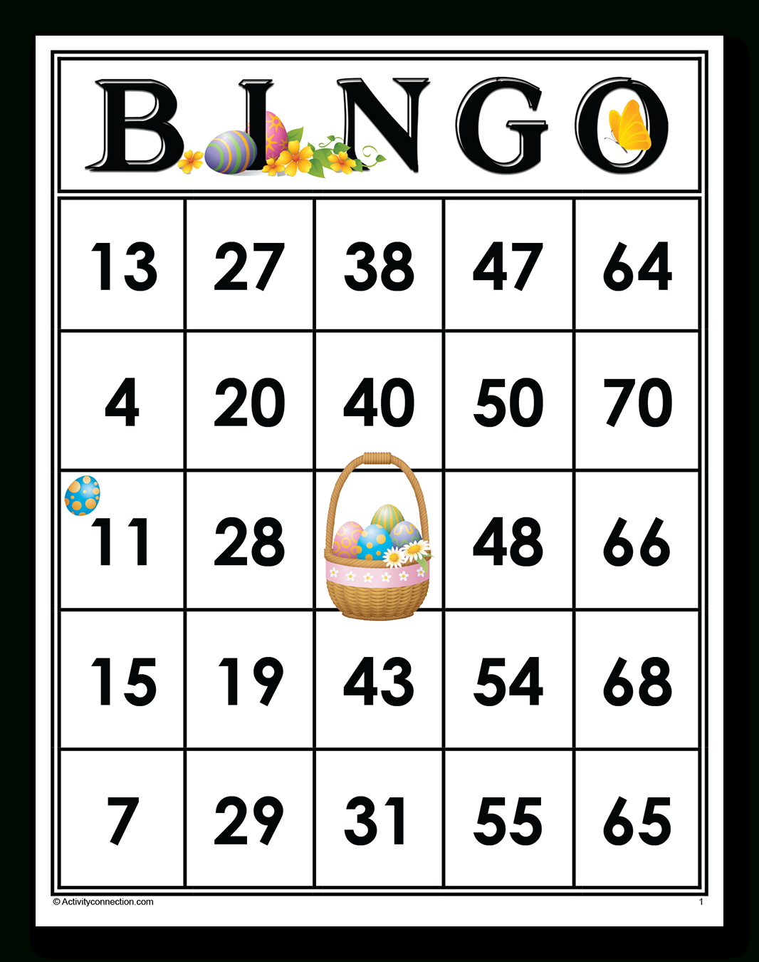 Easter Bingo Cards (Printable) - Activity Connection with regard to Free Easter Bingo Printable