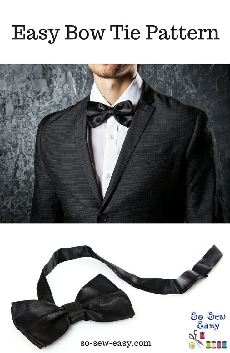 Easy Bow Tie Pattern And Tutorial, When You Need To Pull A James within Printable Mens Bow Tie Pattern