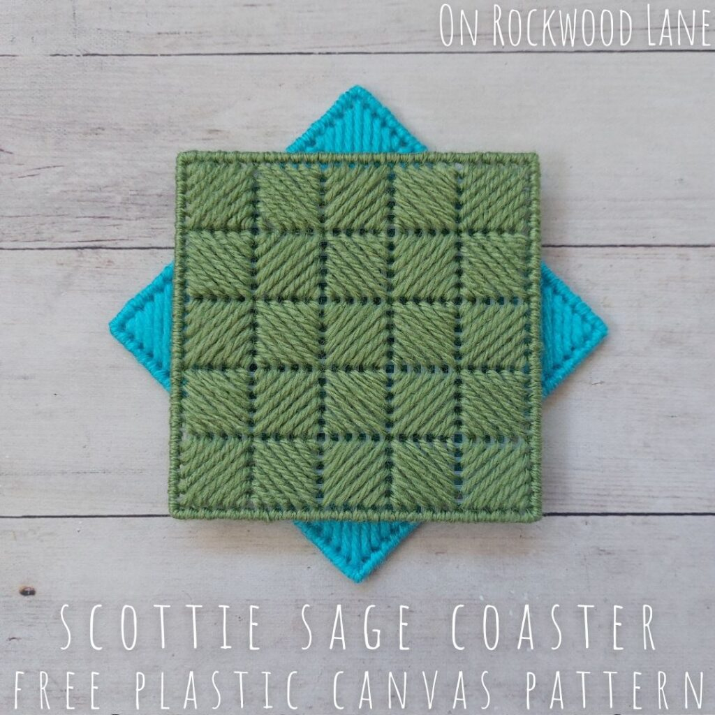 Easy Free Scotch Stitch Plastic Canvas Coaster Pattern throughout Printable Easy Plastic Canvas Patterns