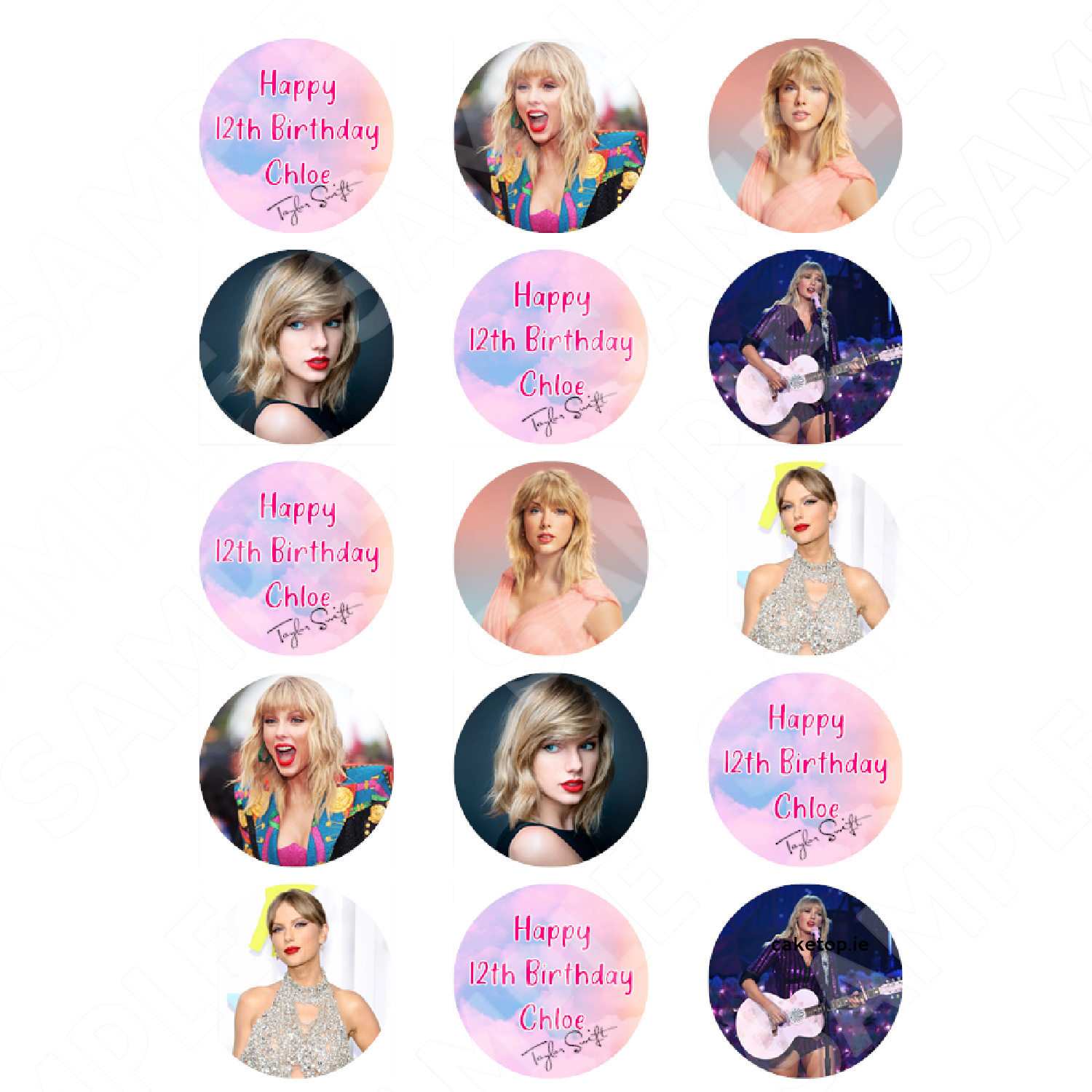 Edible Cake Toppers Ireland | High Quality Easy Peel Toppers pertaining to Taylor Swift Cake Topper Printable