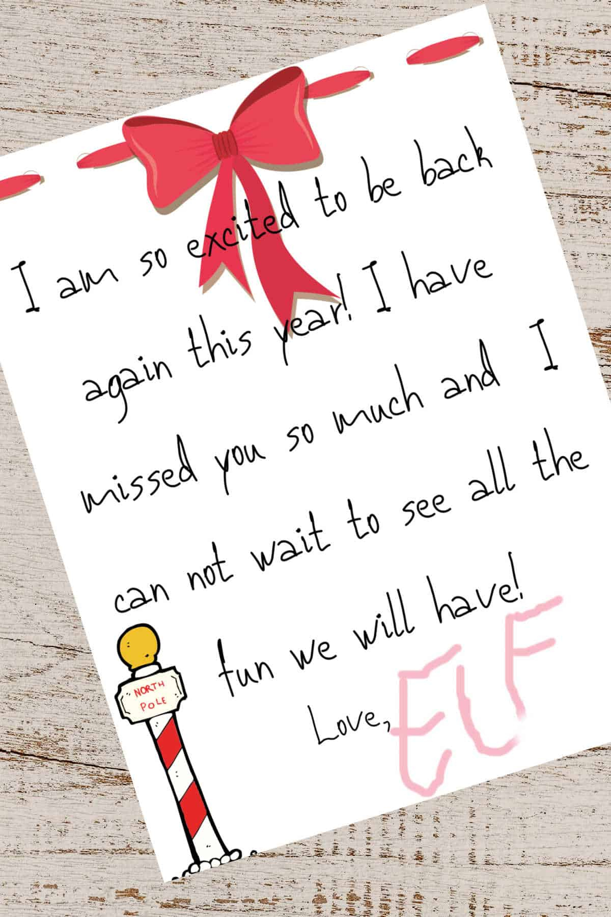 Elf On The Shelf I'M Back Letter Printable • Midgetmomma for Elf on Shelf Return Letter Printable