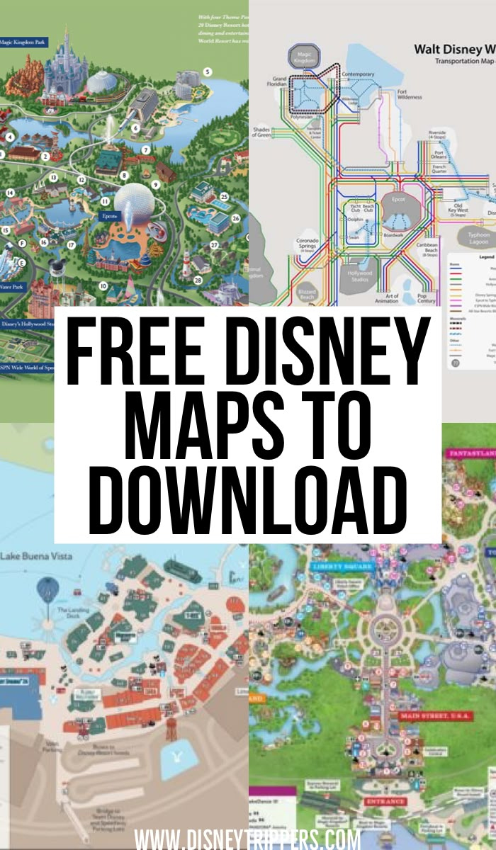 Every Official Disney World Map All In One Place with Printable Disney World Park Maps