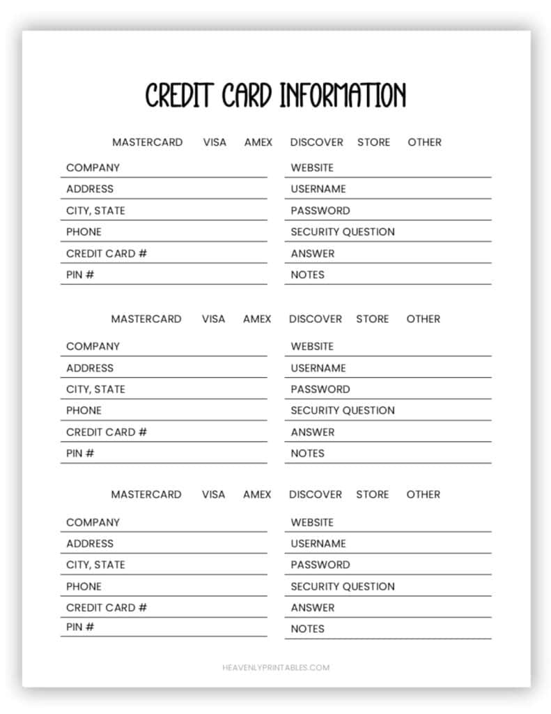 Final Wishes Planner (Free Pdf Printable) - Heavenly Printables inside Free Printable Final Wishes Planner