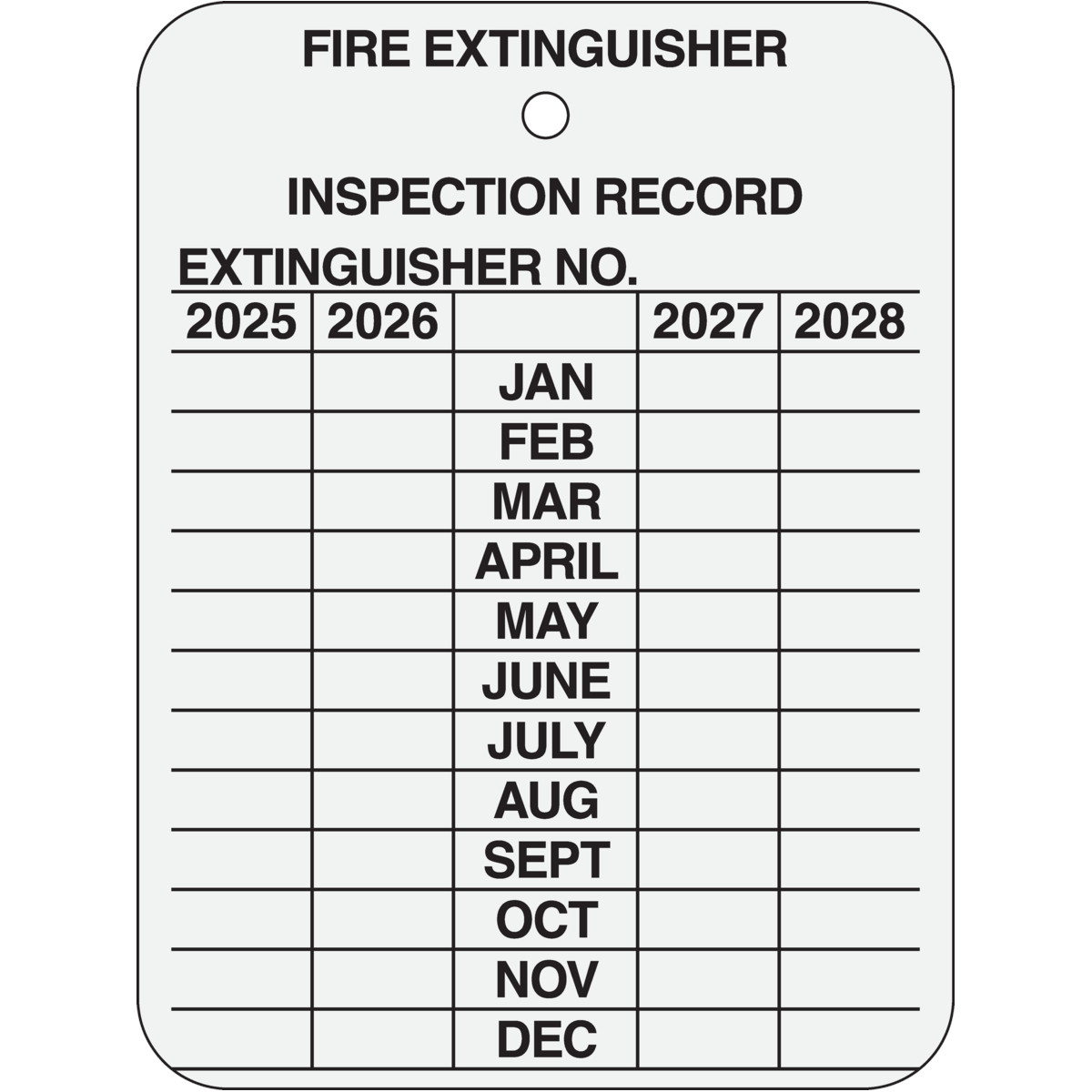 Fire Extinguisher Inspection Tags Printable Free - Printable Party inside Printable Fire Extinguisher Inspection Tags