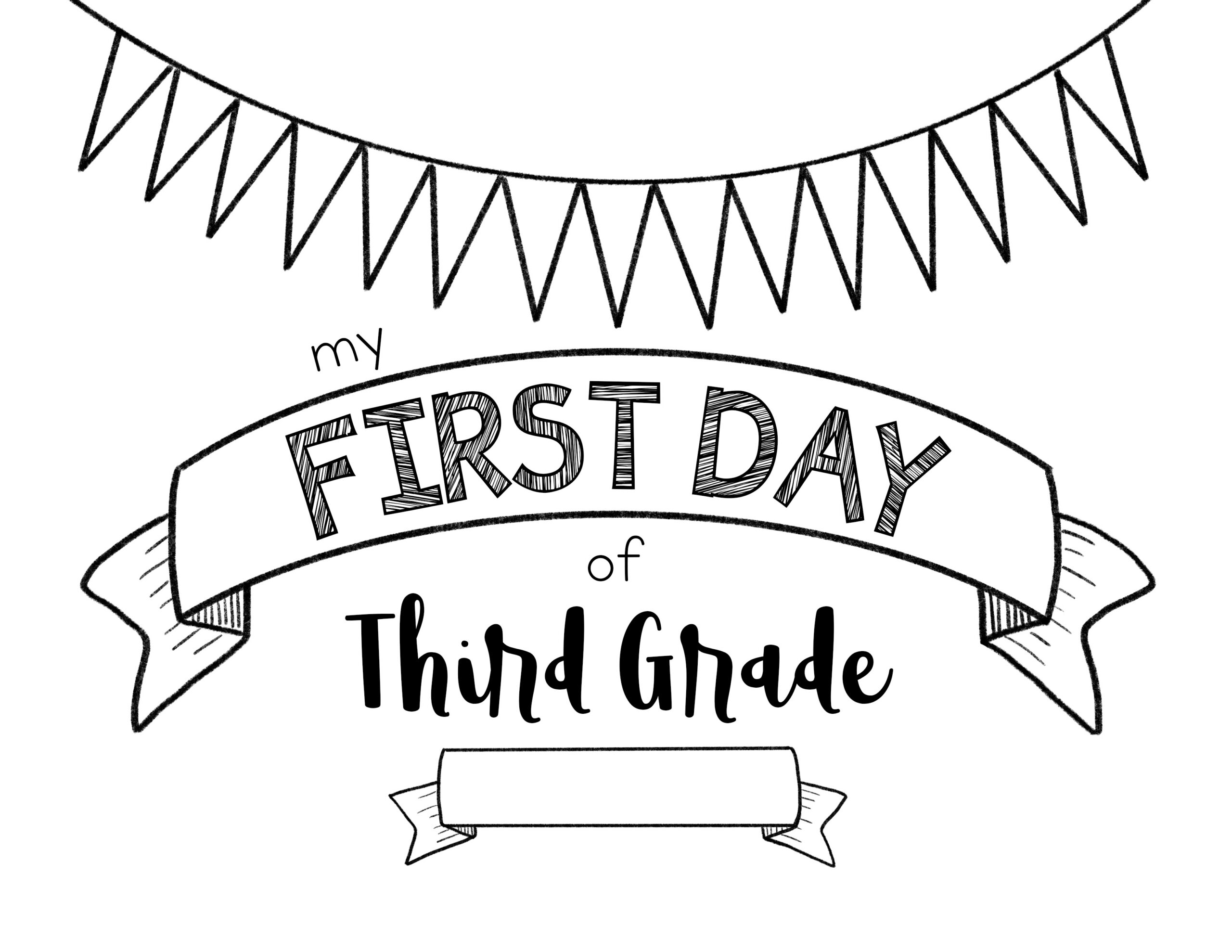 First Day Of 3Rd Grade - Meganhstudio throughout First Day Of 3Rd Grade Printable