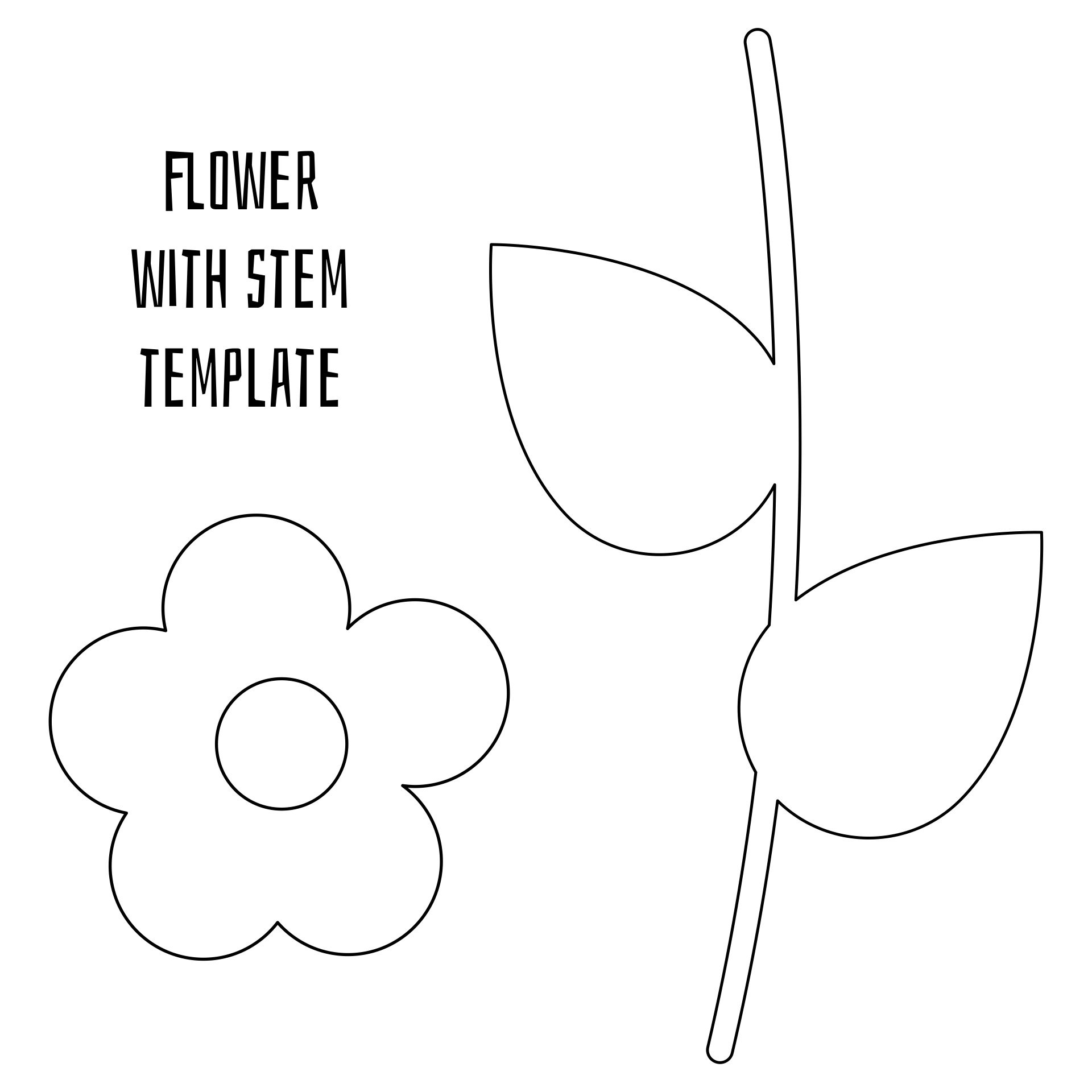 Flower Stems - 7 Free Pdf Printables | Printablee - Worksheets Library for Flower Stem Template Printable Free
