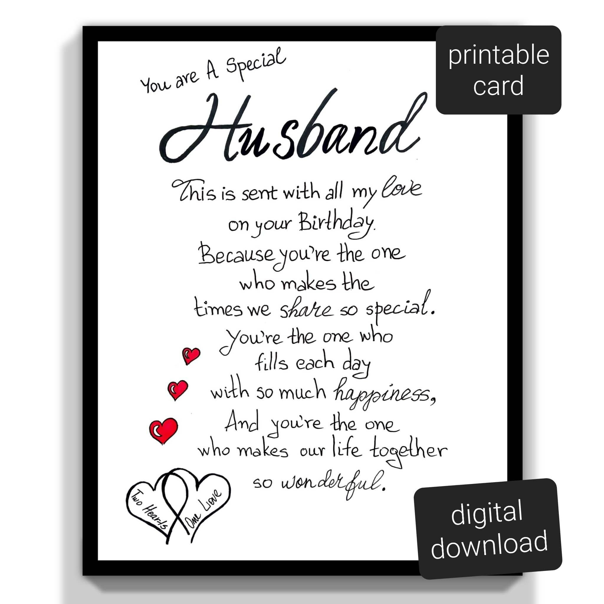 For Husband Birthday Printable Birthday Cards For Boyfriend The within Printable Birthday Cards For Husband Free