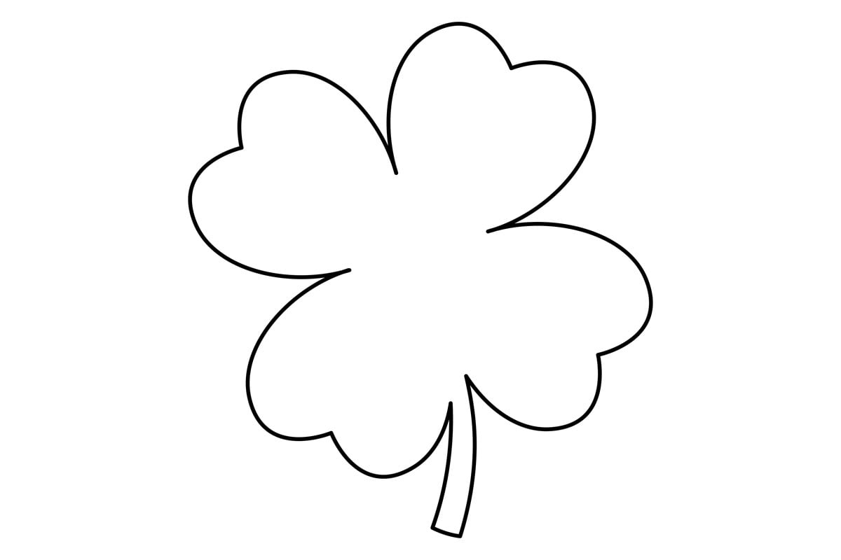 Four Leaf Clover Template (Free Printables) - The Best Ideas For Kids throughout 4 Leaf Clover Printable Template