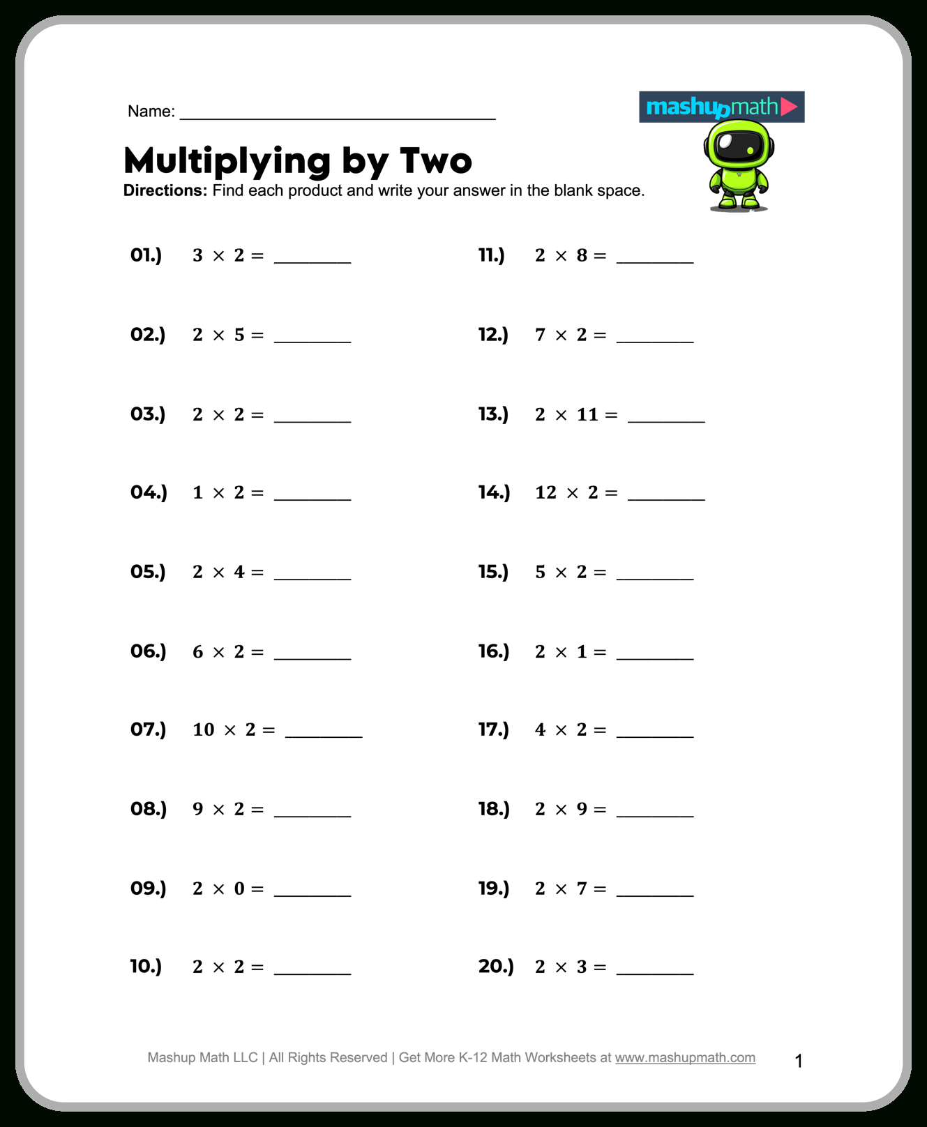 Free 2Nd Grade Math Worksheets—Printable W/ Answers — Mashup Math regarding Free Printable Math Worksheets For 2nd Grade