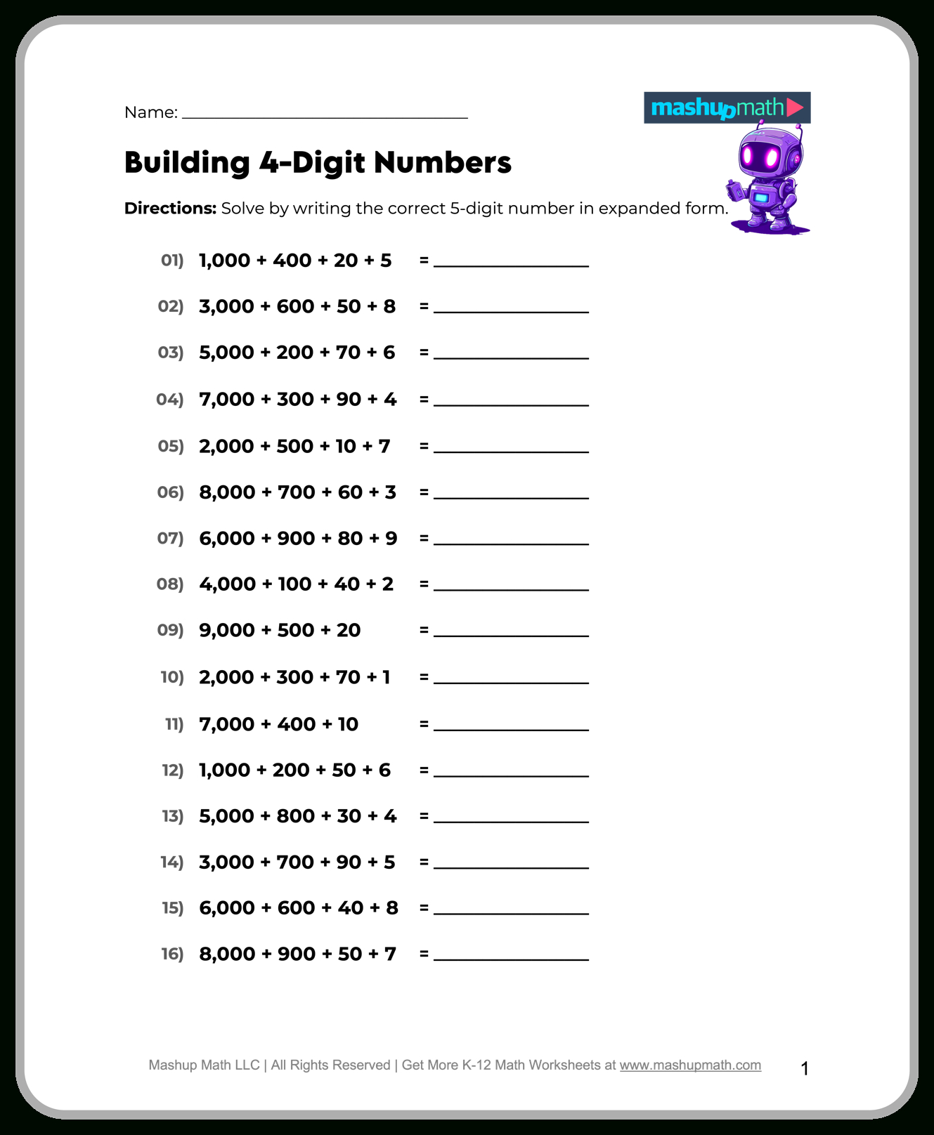 Free 5Th Grade Math Worksheets—Printable W/ Answers — Mashup Math pertaining to Printable 5Th Grade Math Worksheets