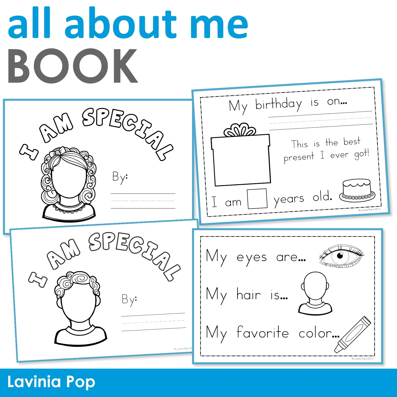 Free All About Me Booklet For Preschool And Kindergarten - In My World with regard to All About Me Book Printable