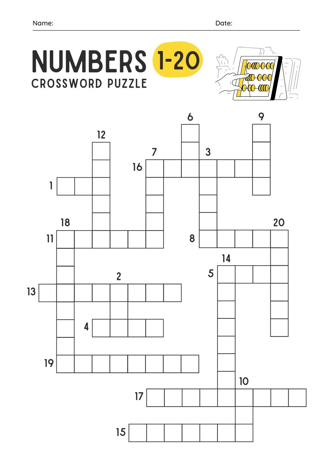 Free And Customizable Crossword Puzzle Templates | Canva inside Make A Crossword Puzzle Printable