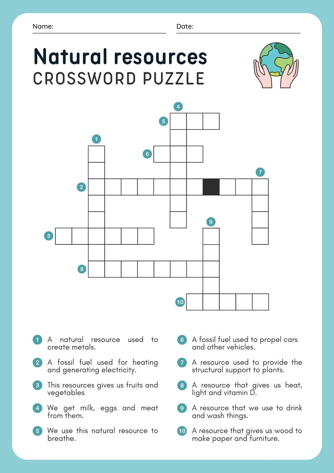 Free And Customizable Crossword Puzzle Templates | Canva pertaining to Make A Crossword Puzzle Printable