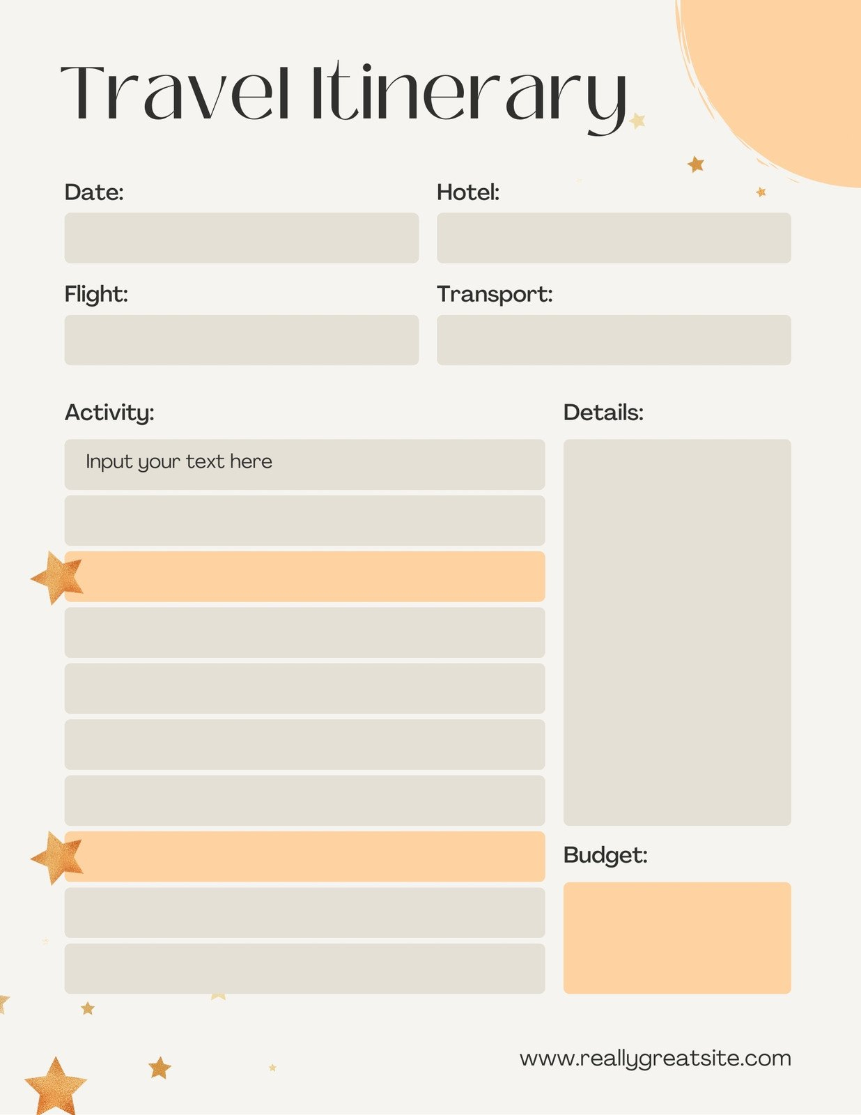 Free And Customizable Itinerary Planner Templates | Canva intended for How to Create a Printable Itinerary