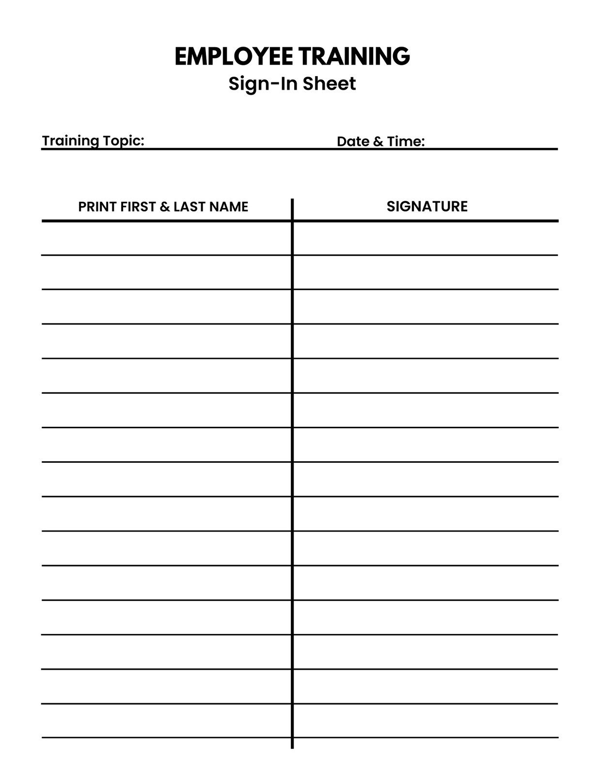 Free And Customizable Sign Up Sheet Templates in Free Printable Sign Up Sheets