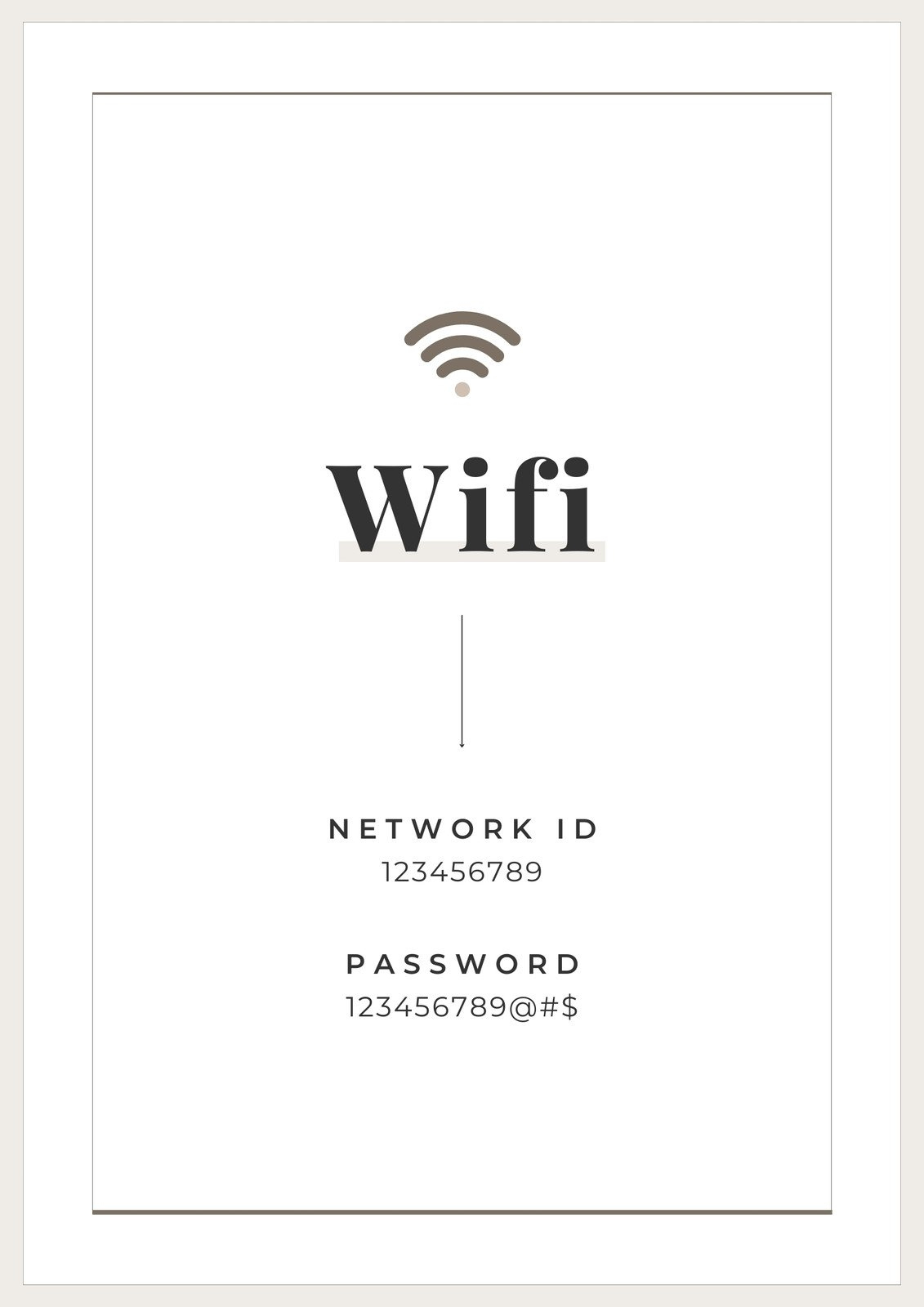 Free And Customizable Wifi Templates intended for Free Printable Wifi Password Signs