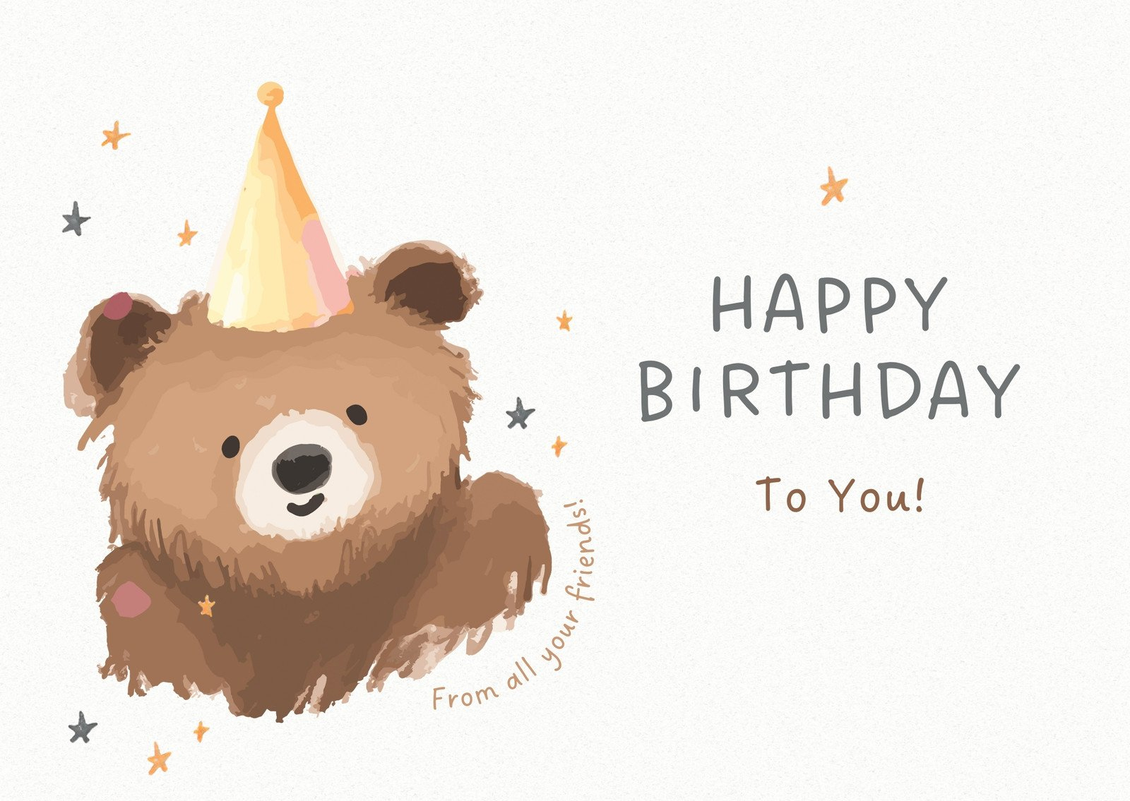 Free, Custom Printable Birthday Card Templates | Canva inside Birthday Card Template Free Printable