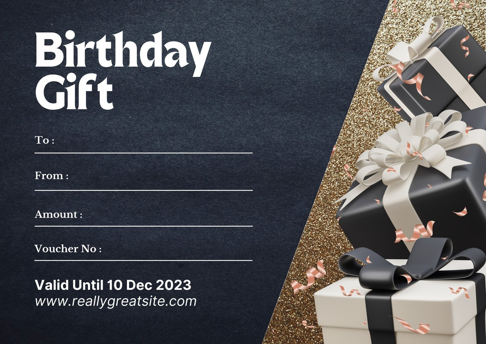 Free, Custom Printable Birthday Gift Certificate Templates | Canva with Free Printable Birthday Gift Certificates