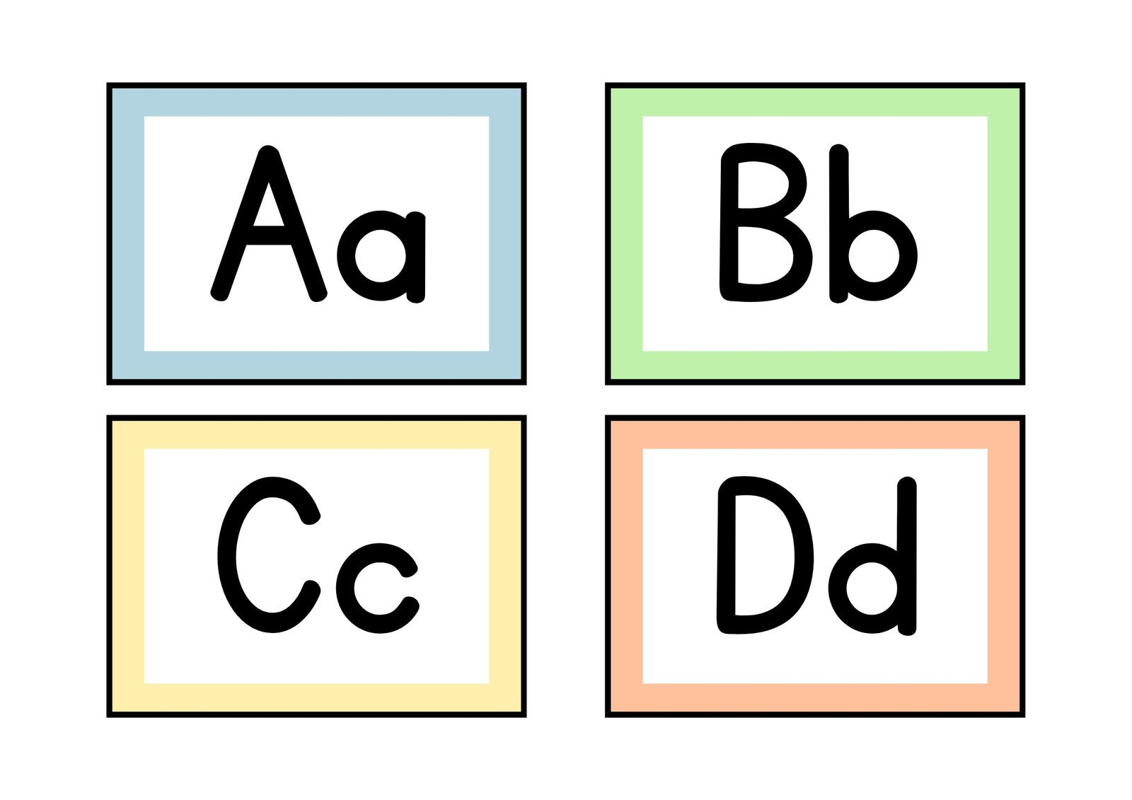 Free Customizable Alphabet Flashcard Templates | Canva with Abc Flash Cards Printable Free