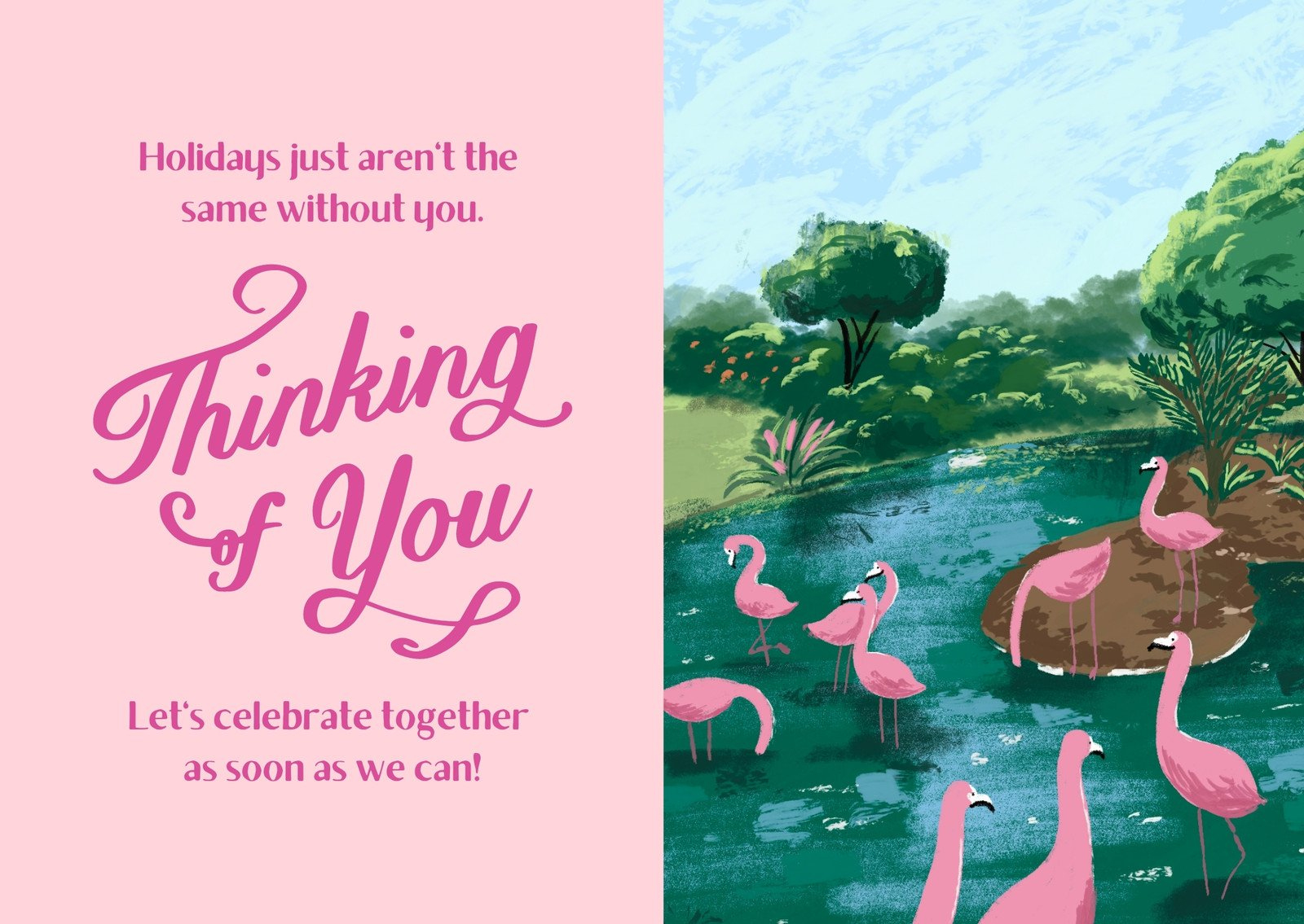 Free, Editable, Printable Thinking Of You Card Templates | Canva throughout Printable Thinking of You Cards Free