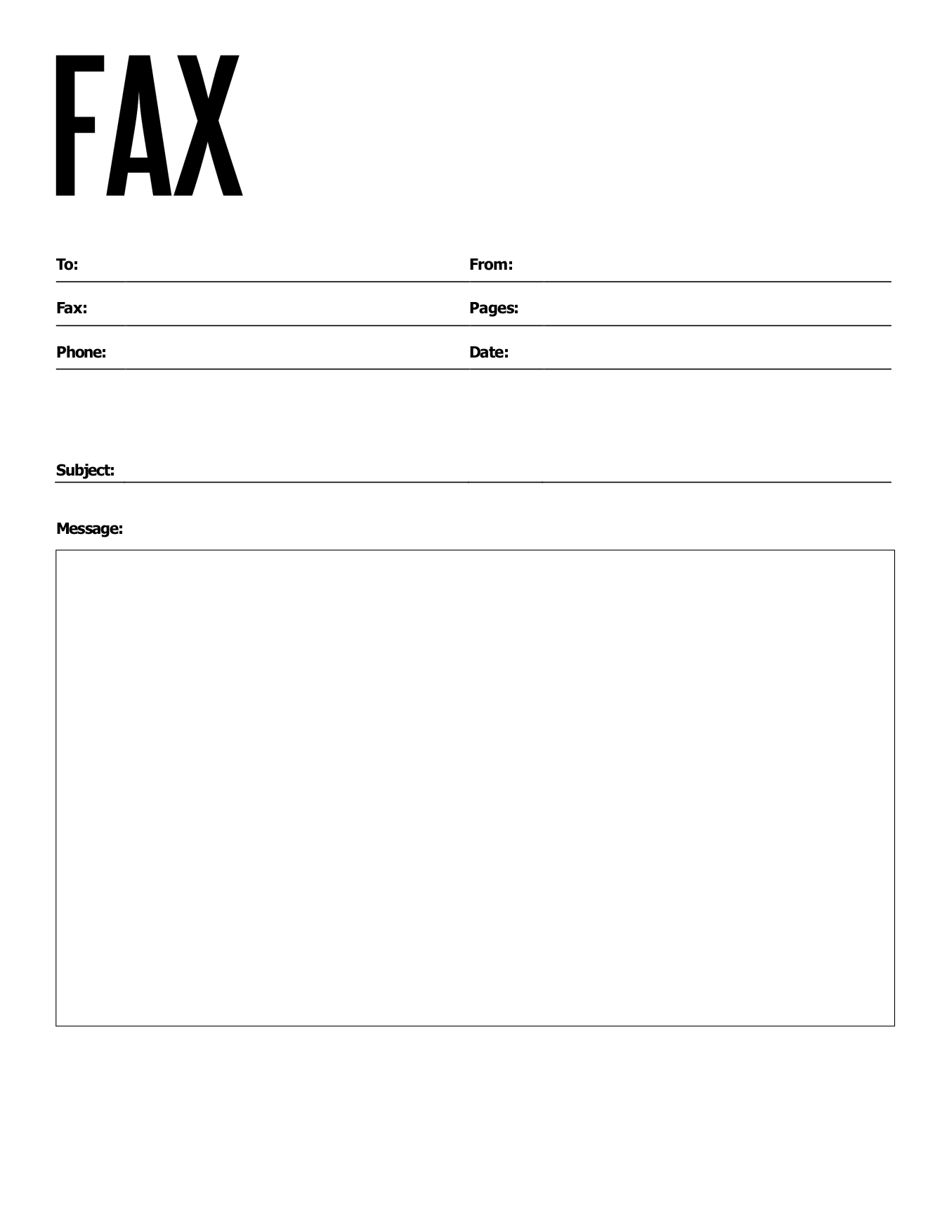 Free Fax Cover Sheets | Faxburner throughout Fax Cover Sheet Printable Template