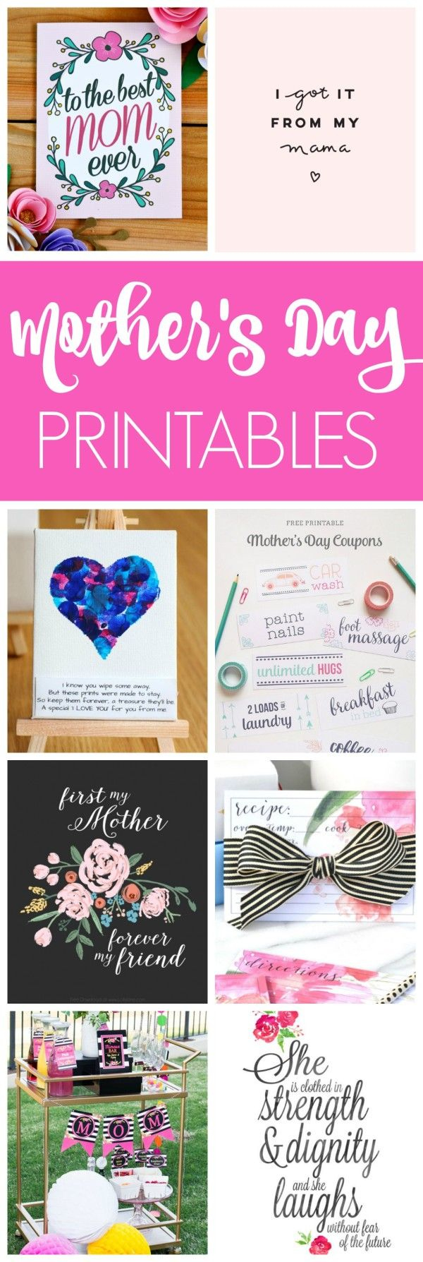 Free Mother'S Day Printables throughout Mother's Day Free Printable Mothers Day Crafts