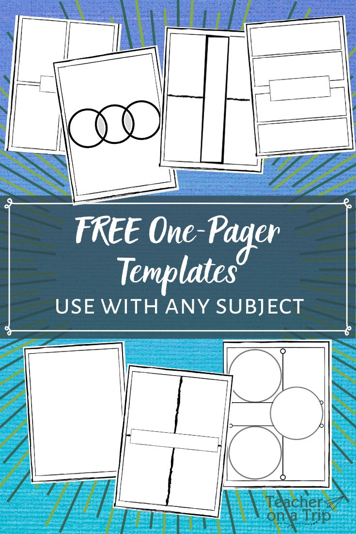Free One-Pager Templates regarding Blank Printable One Pager Template Free