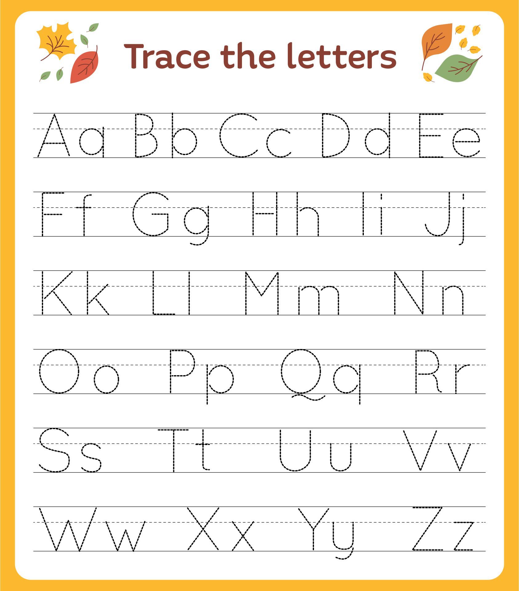 Free Printable Alphabet Worksheets For Kindergarten - Worksheets with Free Printable Letter Worksheets For Preschoolers